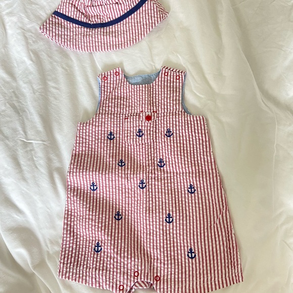 Little Me romper and hat - Picture 1 of 5